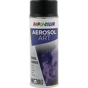 Peinture acrylique en aérosol DUPLI-COLOR 400 ml, peinture artistique colorée, noir profond mat RAL 9005, bombe de peinture en aérosol - Product Image 1