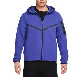 เสื้อมีฮู้ดของผู้ชายเสื้อฮู้ดฤดูหนาวแบบคลาสสิกแขนยาวพอดีตัวปรับแต่งสีพื้น - Product Image 1