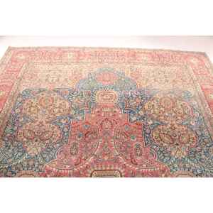 Vintage Turkish Rug 0.7x11.2 ft, <b>Red</b> <b>Runner</b> Animal Print Wool Rug - Product Image 5