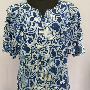 Robe longue et élégante en coton imprimée pour filles robes de dames robes décontractées plissées pour femmes de style bohème à couches imprimées - Product Image 1