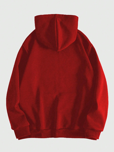 Sweat à capuche avec fermeture éclair Logo crâne personnalisé imprimé Fabricant de sweat à capuche zippé vierge épais Sweat à capuche zippé en polaire surdimensionné - Product Image 5