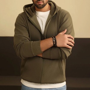 Sudadera con capucha estilo cremallera para hombre de la mejor calidad 100% algodón invierno Top Streetwear fabricado Pakistán precio razonable con capucha - Product Image 1