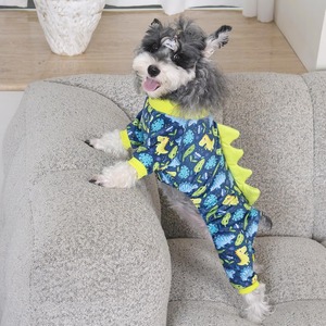 Ropa bonita para mascotas para perros y gatos, atuendo ligero de algodón suave con estampado de animales, fácil de lavar y cómodo, proveedor caliente - Product Image 2