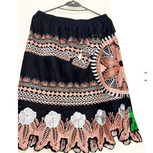 Mini jupe solide décontractée pour femmes 100% polyester tissu broderie couleur personnalisée taille OEM Service lavable antibactérien séchage rapide - Product Image 4