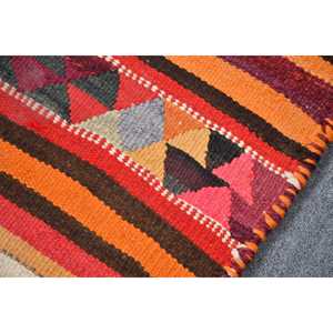 Turkish Rug, <b>Runner</b> 3.1x9.9 ft Rug, <b>Red</b> Floral Rug - Product Image 5