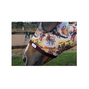 หน้ากากสแปนเด็กซ์สำหรับผู้ชายและผู้หญิงลายม้าดีไซน์แบบปรับแต่งได้ผ้าปิดตาแมลงยืดหยุ่นทำจากวัสดุสแปนเด็กซ์ขายส่ง - Product Image 2