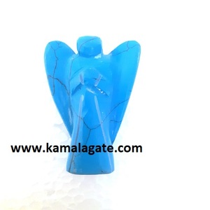 Pierre précieuse de 2 pouces en cristal sculpté ange assorti pierre d'agate naturelle semi-précieuse artisanat pour la guérison des anges - Product Image 3