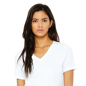 Moda nuevo diseño estampado camisetas regulares manga corta verano nueva llegada cuello en V streetwear transpirable ligero camiseta de mujer - Product Image 4