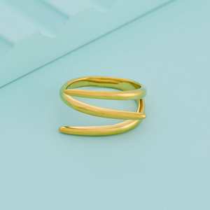 Christian Fashionable Cluster <b>Ring</b> with 18K Gold Plating & Invisible Setting - Product Image 1