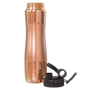 Juego de Botellas de Agua Potable de Cobre con Patrón Martillado de Lujo para un Estilo de Vida Ayurvédico Saludable - Product Image 4
