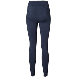 Women's Custom Logo Equestrian Breeches High Waist Sports Leggings Full Seat Silicone Print Horse Riding Tights Splicing Pants - Product Image 5