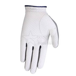 Guantes de Golf con logotipo personalizado de alta calidad para hombre y mujer, piel de oveja auténtica Cabretta, antideslizantes, estampado de silicona, agarre lateral, manos - Product Image 6