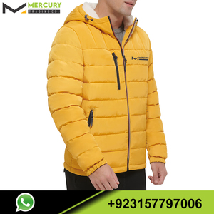 OEM-chaquetas de alta calidad para hombre, puff con cremallera completa, talla grande - Product Image 5