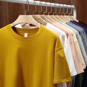 Haute qualité 100% coton blanc hommes T-shirts Streetwear Boxy surdimensionné T-shirt imprimé personnalisé à manches courtes T-shirt vêtements solides - Product Image 4