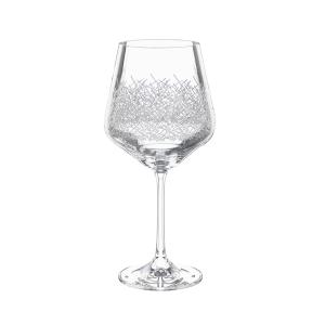 Copas Bohemia Cristal Burgundy Klear de 570 ml - Paquete de 4, Diseño Muy Elegante - Product Image 1
