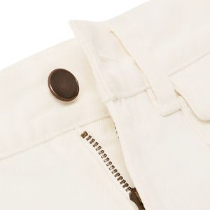 Short chaud en jean blanc pour femme respirant taille haute coupe ajustée Denim décontracté fermeture à la taille USA Sexy court pour un usage quotidien - Product Image 5