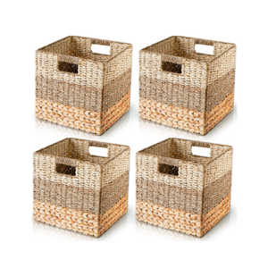 Cesta de mimbre de jacinto de agua natural al por mayor nuevo diseño barato personalizado de 99 DATOS DE ORO de Vietnam - Product Image 3