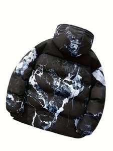 Mens <b>High</b> Quality Winter Bubble Puffer Down Jacket <b>Top</b> Trending Streetwear Lightweight Waterproof <b>Leather</b> Fur Decoration - Product Image 2