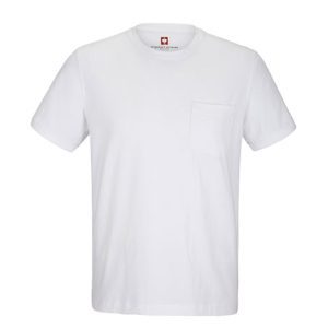 T-shirt in cotone elasticizzato con tasca - Product Image 6