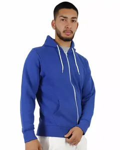 Élégant bricolage marque nouveau 100% coton à capuche uni bleu doux et durable pour toutes les saisons pour une utilisation extérieure et intérieure pour l'hiver - Product Image 3