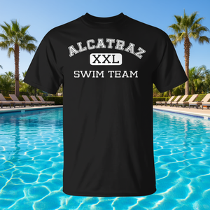 Camiseta del Equipo de Natación Alcatraz, Talla XXL, Unisex, Cuello Redondo, Manga Corta, Camiseta Promocional - Product Image 3