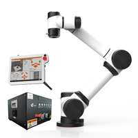 Bras robotique collaboratif éducatif à 6 axes AUBO E5, répétabilité de 0,02 mm, pour le perçage robotique, l'enseignement, la recherche en laboratoire
