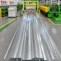 Tôle de plancher en acier galvanisé de type ouvert YX51 305 915 pour la construction de dalles de béton à usage intensif
