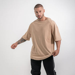 Camiseta Personalizada 100% Algodón con Cuello Redondo para Hombre, Diseño Sólido Estampado, 230gsm-320gsm, Gruesa, Holgada, de Secado Rápido y Transpirable - Product Image 1