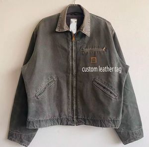 Chaqueta Universitaria de Lona Recubierta para Hombre con Cuello Alto, Capucha, Transpirable y Resistente al Viento para Otoño - Product Image 1