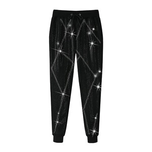 Chándales de Algodón Sólido con Capucha y Logotipo Personalizado de Alta Calidad, Talla Grande, Transpirables, con Pedrería, para Hombre, Novedad, Ropa de Invierno Cálida - Product Image 4