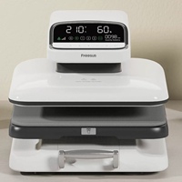 Presse à Chaud Automatique 38x38cm Électrique pour Transfert Thermique sur T-shirts, Sacs Fourre-tout, Articles Promotionnels et Impression Personnalisée