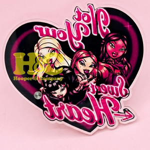 New Acrylic Lash Tiles <b>pink</b> Heart Shape Eco-Friendly Durable mink Logo Printing Available Eyelash Tile Magnet Heart Tweezers - Product Image 2