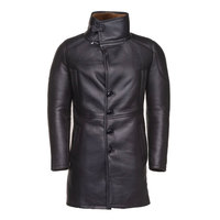 Vente en gros de manteau de fourrure en peau de mouton OEM de qualité supérieure blouson bombardier B3 pour hommes blouson en fourrure d'aviateur en peau de mouton pour hommes