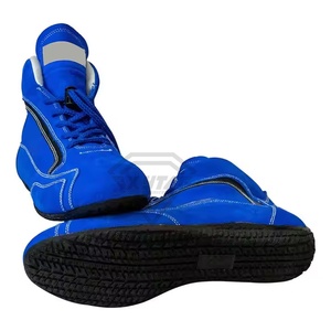 Latest Design 2025 New Training Racing Shoes for Go Karting Riding Stylish Laces Shoes OEM Kart <b>Boots</b> Fit <b>Vintage</b> Boys Shoes - Product Image 4