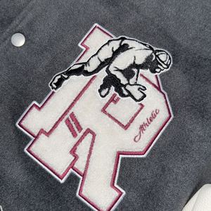 2025 Varsity Veste pour Hommes Letterman Veste Baseball Jersey Applique Broderie Hommes Vestes polaire corps en cuir manches - Product Image 5