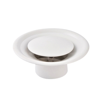 Diffuseur d'air circulaire de plafond pour ventilation CVC au design moderne, réglable, en ABS et aluminium, avec grille de sortie ronde