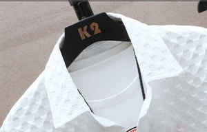 Ensemble de vêtements en coton tricoté respirant de haute qualité, 100% coton, manches courtes, tenue streetwear personnalisée, OEM, plage, été, 2 pièces, chemise et short - Product Image 5