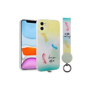 Coque en silicone à motif Netzy SAFA Arte Series avec dragonne compatible avec iPhone 11, 12 Pro Max, 7 Plus, 11 Pro, 14 Plus, 8 Plus - Product Image 1