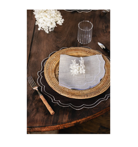 Assiettes de chargement en rotin Napperons de produit exigeant personnalisé durable en usine Napperons Assiette de présentation ronde en rotin - Product Image 1