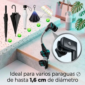 EMONITA HOG.359 Portable Adjustable Tablet Clamp <b>Stand</b> with 360 Degree Rotation Telescopic Metal Clip Mount for Monitor - Product Image 2