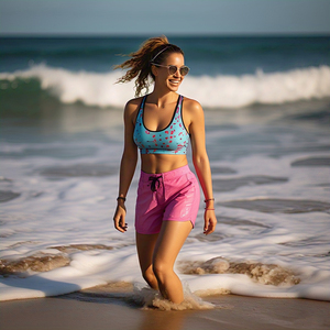 Short imperméable résistant à l'eau à séchage rapide pour femmes Short de pluie léger pour femmes Short coupe-vent en nylon de haute qualité - Product Image 2