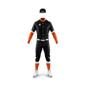 Sublimación personalizada Nombre del equipo Logo Poliéster Raya transpirable Uniformes de béisbol con Jersey Sublimado Imprimir - Product Image 3