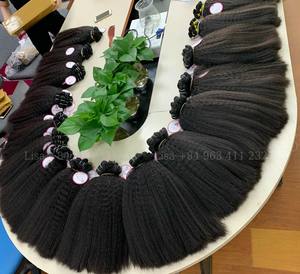 Cabello humano sin procesar, cabello brasileño con cutícula, rizado - Product Image 5