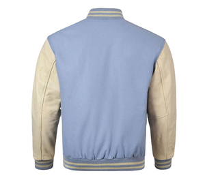 Chaqueta universitaria de alta calidad hecha a medida para hombre recién llegada, chaqueta de béisbol reversible de talla grande Letterman Versity para hombre - Product Image 3