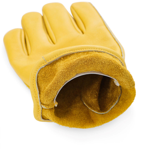 Guantes de trabajo de cuero de fábrica OEM con fuerte agarre, resistencia al calor y durabilidad de grado industrial - Product Image 5