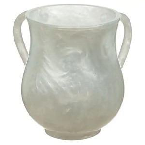 Poly Resin Hand <strong>Wash</strong> Cup with <strong>Twin</strong> Handles for Bathroom Shelf Storage and Daily Cleaning Use - Product Image 4