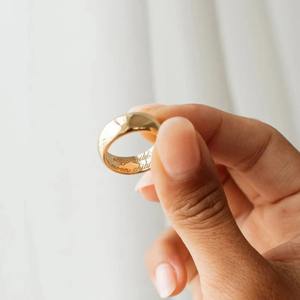 Anillo grabado personalizado Anillo de pareja personalizado con texto interior Plata esterlina - Product Image 4