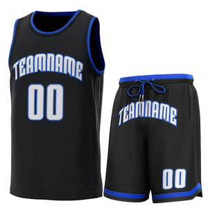 Maillots et shorts de basket-ball personnalisés par sublimation, ensemble complet, 100% polyester, sérigraphie, respirant, léger, anti-humidité - Product Image 3