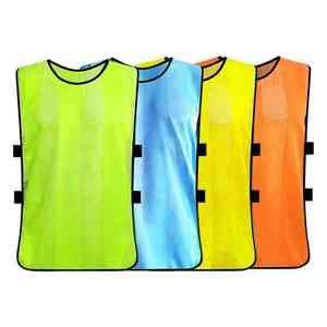 เสื้อคอมเพรสชั่นผู้ชายแบบสแปนเด็กซ์ ระบายอากาศได้ดี พร้อมแผ่นป้องกันหน้าอกแบบร่อง ไซส์พลัส แขนกุด สำหรับฝึกซ้อมฟุตบอล - Product Image 1