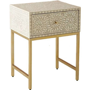 Consola con Incrustaciones de Hueso, Mesa de Centro con Incrustaciones de Hueso - Product Image 1